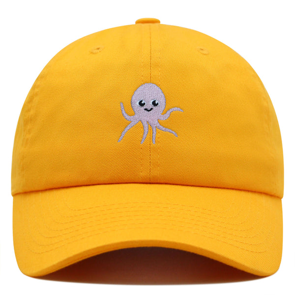 Cute Octopus Premium Dad Hat Embroidered Cotton Baseball Cap