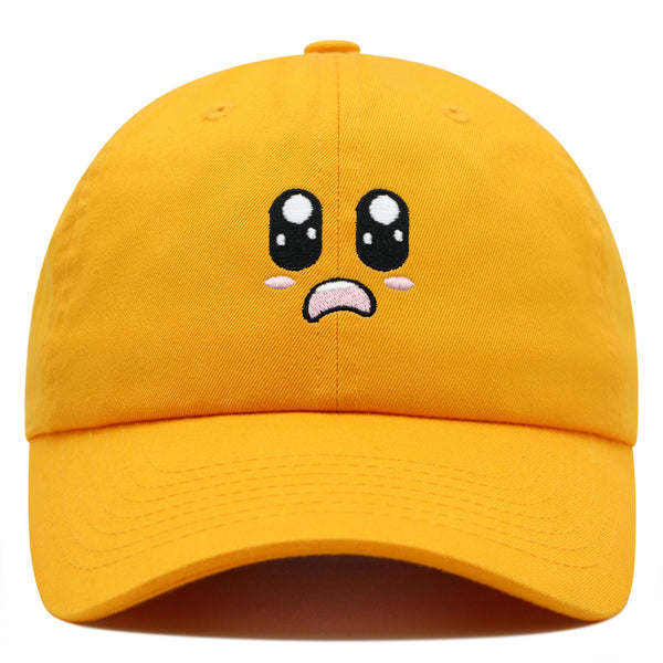 Cartoon Cute Face Premium Dad Hat Embroidered Cotton Baseball Cap Animation