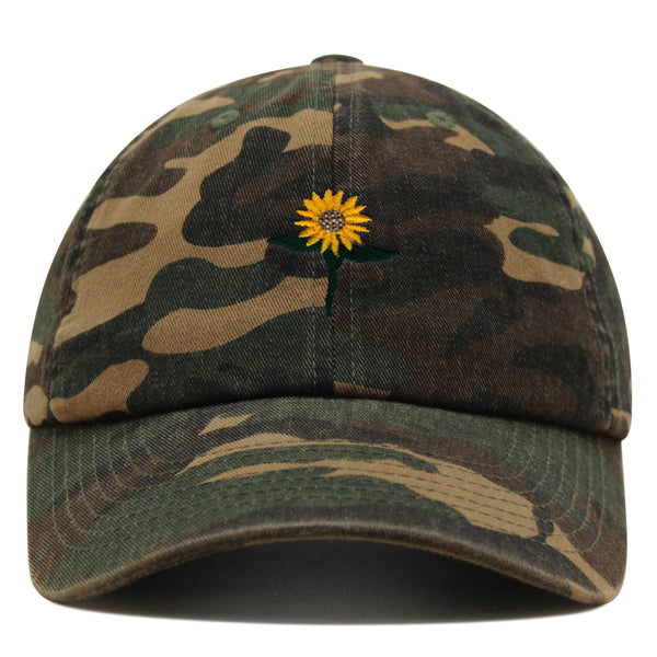 Sun Flower Premium Dad Hat Embroidered Baseball Cap Floral