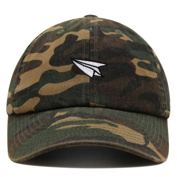 Paper Airplane Premium Dad Hat Embroidered Baseball Cap Plane Sky