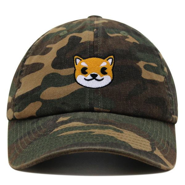 Shiba Premium Dad Hat Embroidered Baseball Cap Dog Puppy