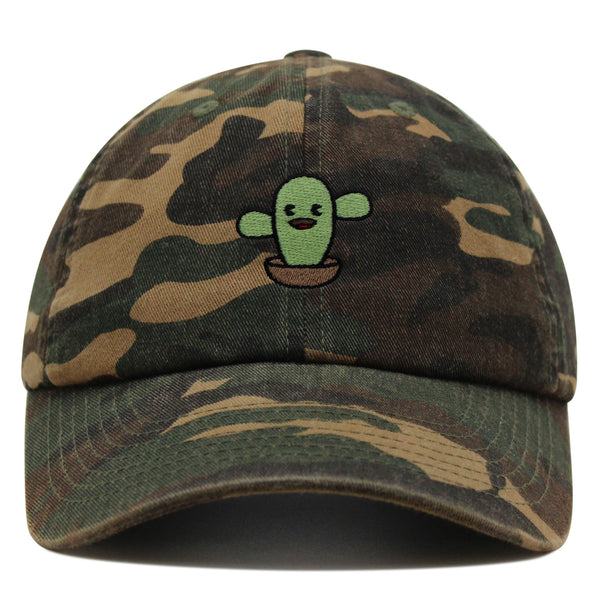 Cute Cactus Premium Dad Hat Embroidered Baseball Cap Desert