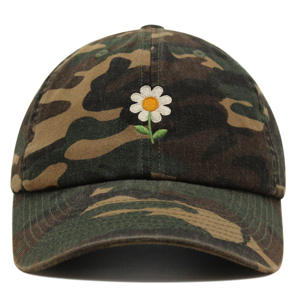 Chamomile Flower Premium Dad Hat Embroidered Baseball Cap Floral