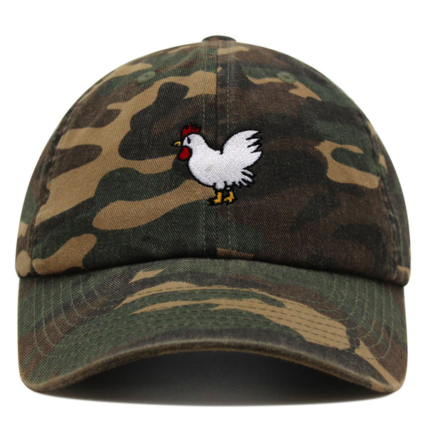 Chicken Premium Dad Hat Embroidered Baseball Cap Chick Fried