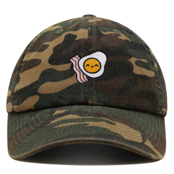 Egg and Bacon Premium Dad Hat Embroidered Baseball Cap Breakfast