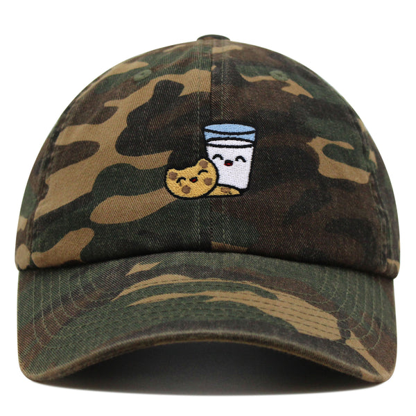 Milk and Cookie Premium Dad Hat Embroidered Baseball Cap Snack