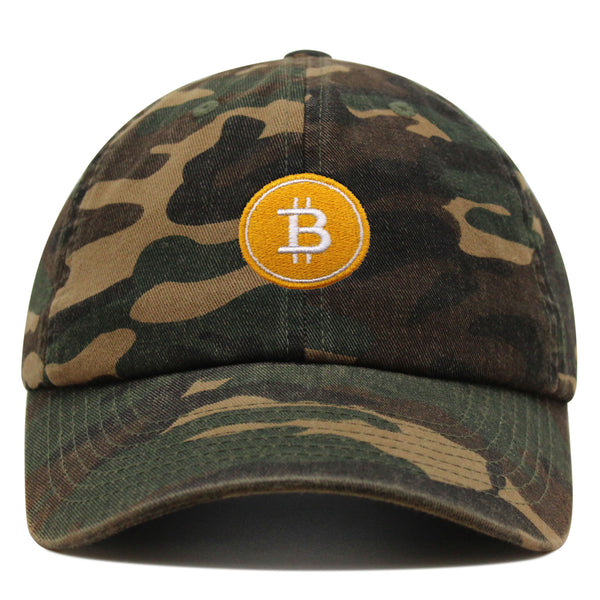 Bitcoin Premium Dad Hat Embroidered Baseball Cap Cryptocurrency Investing