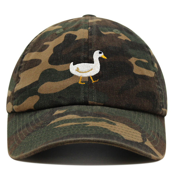 Duck Premium Dad Hat Embroidered Baseball Cap Bird Lake