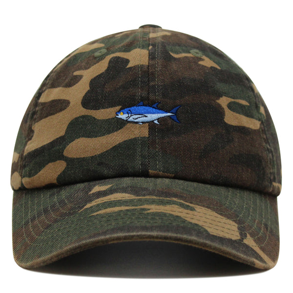 Tuna Premium Dad Hat Embroidered Baseball Cap Fishing