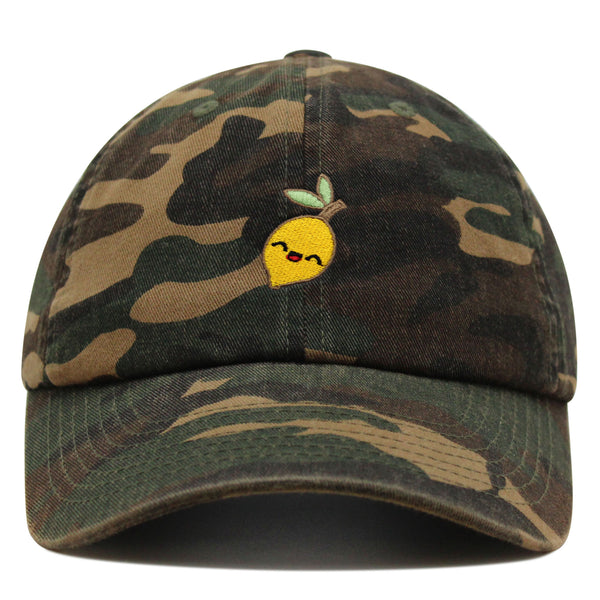 Lemon Premium Dad Hat Embroidered Baseball Cap Vegan Vegetable