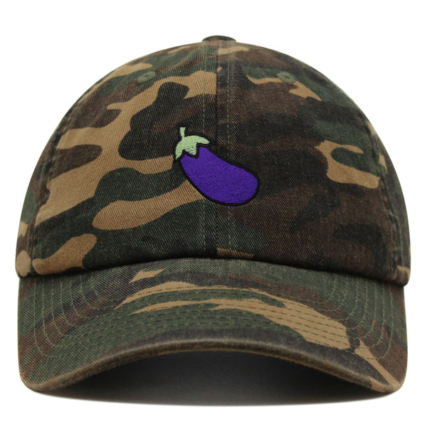 Eggplant Premium Dad Hat Embroidered Baseball Cap Foodie Vegetable