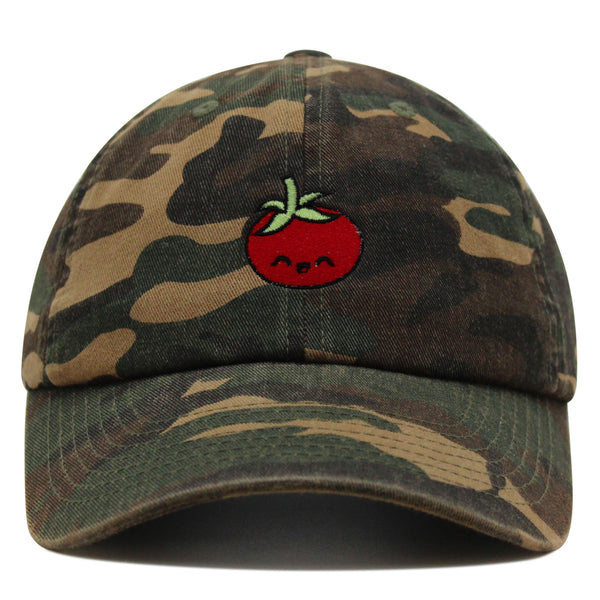 Tomato Premium Dad Hat Embroidered Baseball Cap Vegetable Vegan