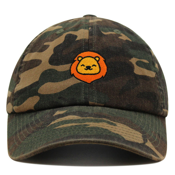 Lion Premium Dad Hat Embroidered Baseball Cap Zoo King Animal