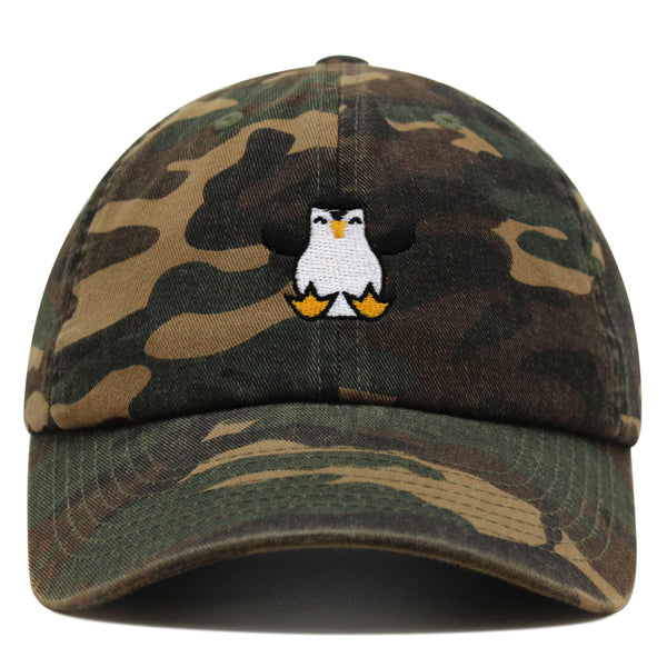 Penguin Premium Dad Hat Embroidered Baseball Cap Snow Animal