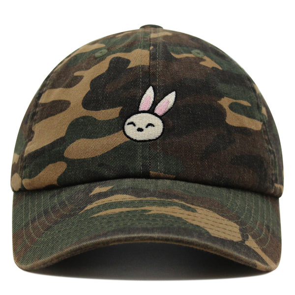 Cute Rabbit Premium Dad Hat Embroidered Baseball Cap Bunny Zoo