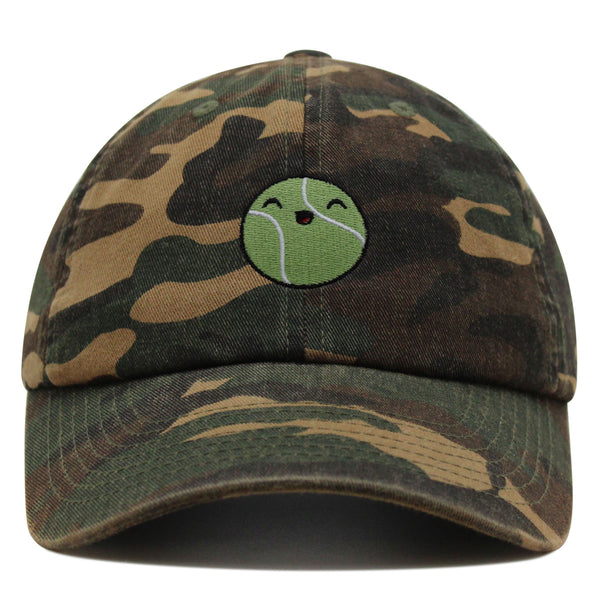 Happy Tennis ball Premium Dad Hat Embroidered Baseball Cap Sports Sharapova