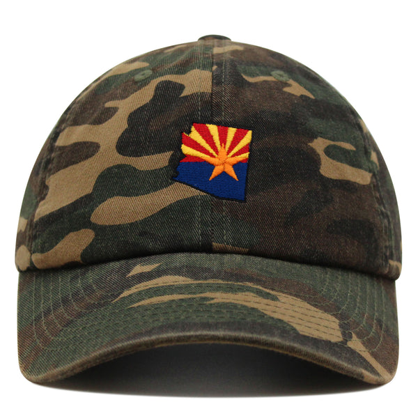 Arizona Flag Premium Dad Hat Embroidered Baseball Cap Arizona Tucson Pheonix