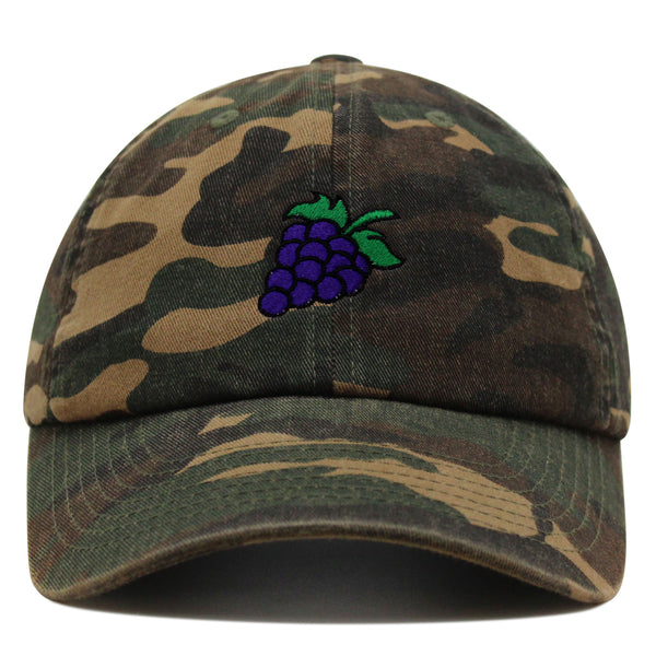 Grape Premium Dad Hat Embroidered Baseball Cap Farm Farmers Vegan