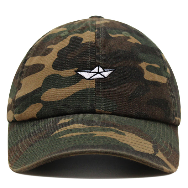 Paper Boat Premium Dad Hat Embroidered Baseball Cap Pond Memory