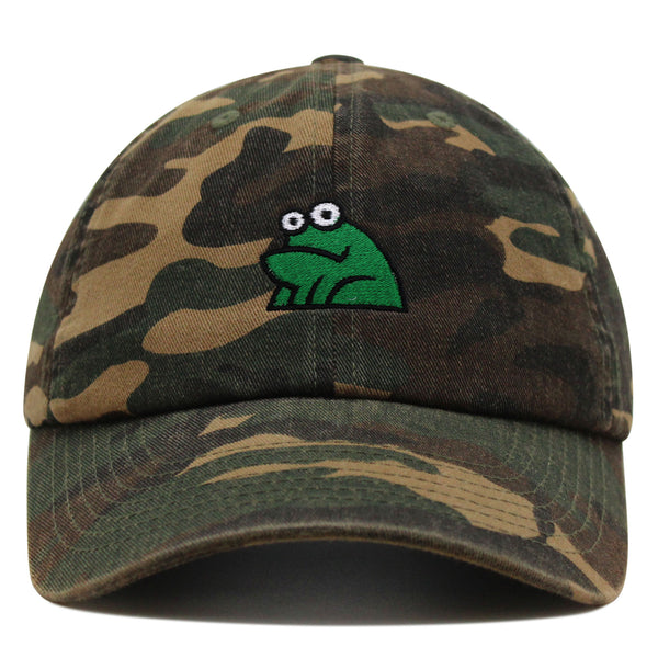 Frog Premium Dad Hat Embroidered Baseball Cap Funny