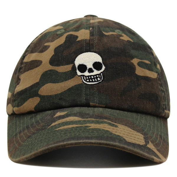 Skull Premium Dad Hat Embroidered Baseball Cap Girly Halloween