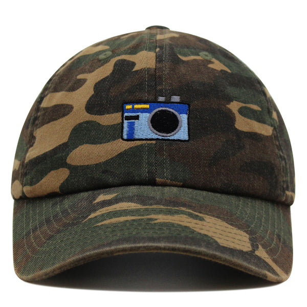 Camera Premium Dad Hat Embroidered Baseball Cap Digital Film