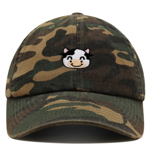 Cow Premium Dad Hat Embroidered Baseball Cap Milk Animal