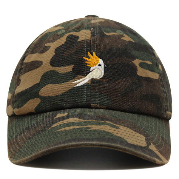 Cockatoo Premium Dad Hat Embroidered Baseball Cap Parrot Bird