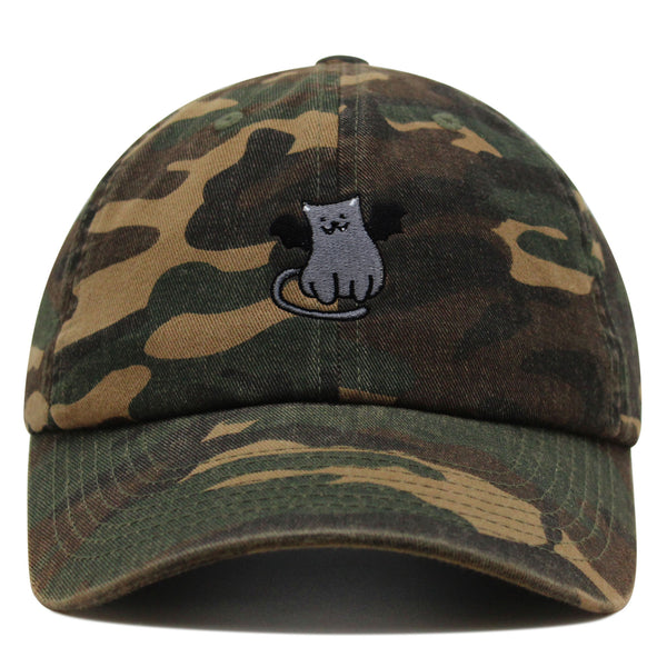 Bat-cat Premium Dad Hat Embroidered Baseball Cap Cat Kitty