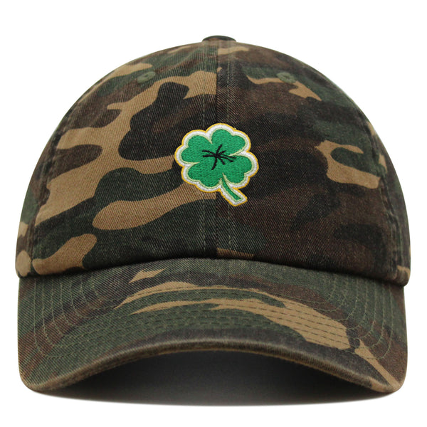 Clover Premium Dad Hat Embroidered Baseball Cap Lucky Plant