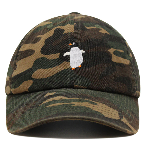 Dancing Penguin Premium Dad Hat Embroidered Baseball Cap Winter