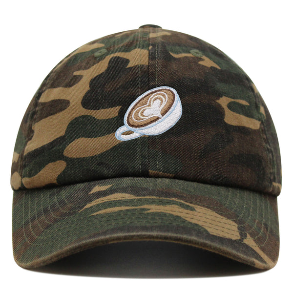 Latte Premium Dad Hat Embroidered Baseball Cap Coffee Cafe