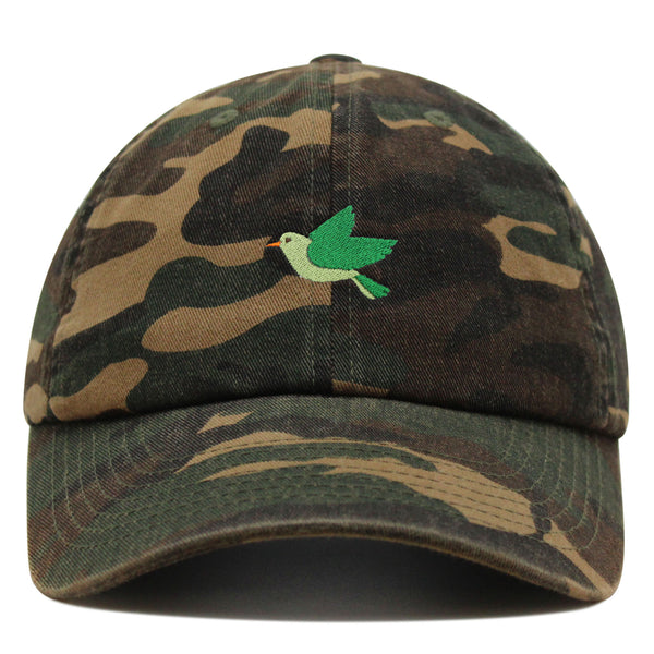 Bird  Premium Dad Hat Embroidered Baseball Cap Green