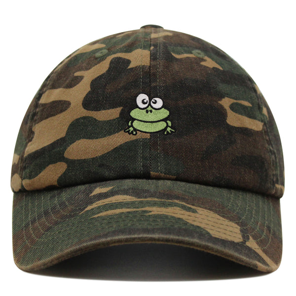 Frog  Premium Dad Hat Embroidered Baseball Cap Green