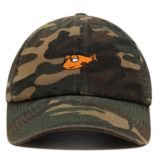 Funny Fish Premium Dad Hat Embroidered Baseball Cap Jokes Memes