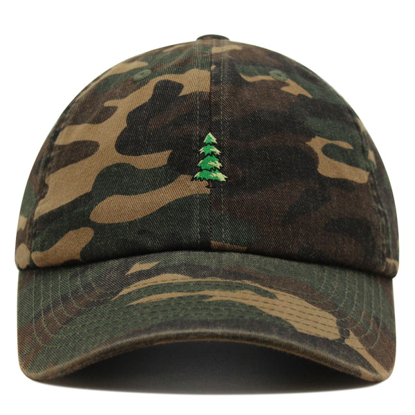 Pine Tree Premium Dad Hat Embroidered Baseball Cap Mountain