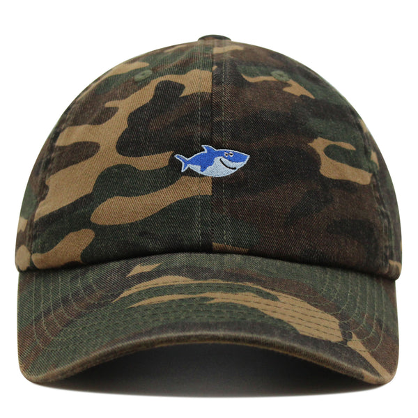 Cute Shark Premium Dad Hat Embroidered Baseball Cap Ocean Father