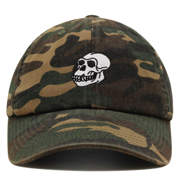 Gorilla Skull Premium Dad Hat Embroidered Baseball Cap Skelton