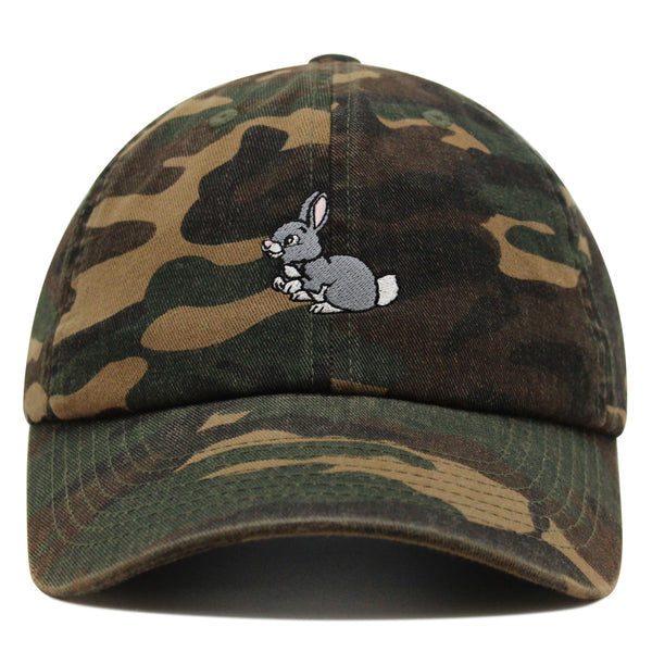 Rabbit Premium Dad Hat Embroidered Baseball Cap Cute