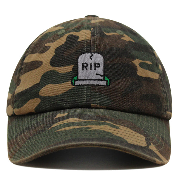 Gravestone Premium Dad Hat Embroidered Baseball Cap RIP