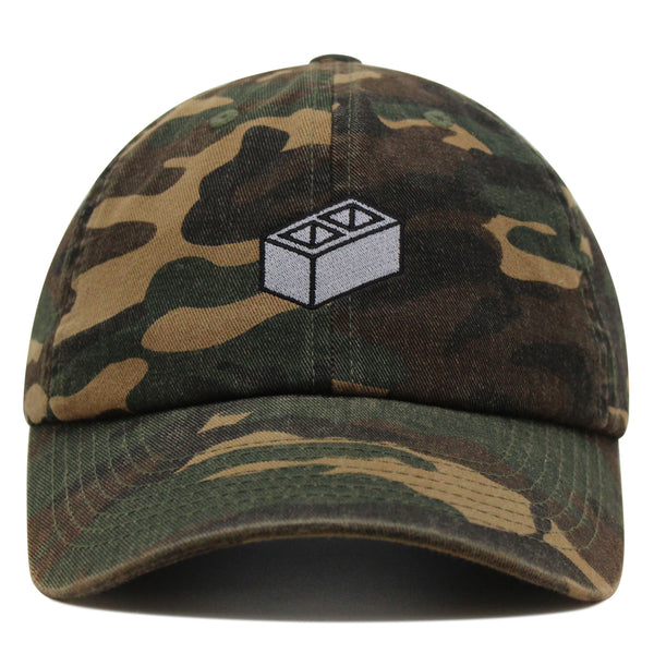 Cinder Block Premium Dad Hat Embroidered Baseball Cap Construction