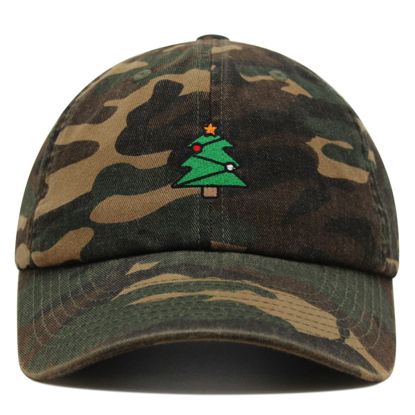 Christmas Tree Star Premium Dad Hat Embroidered Baseball Cap Holiday