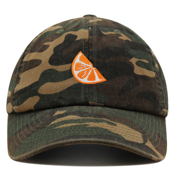 Orange Slice Premium Dad Hat Embroidered Baseball Cap Fruit