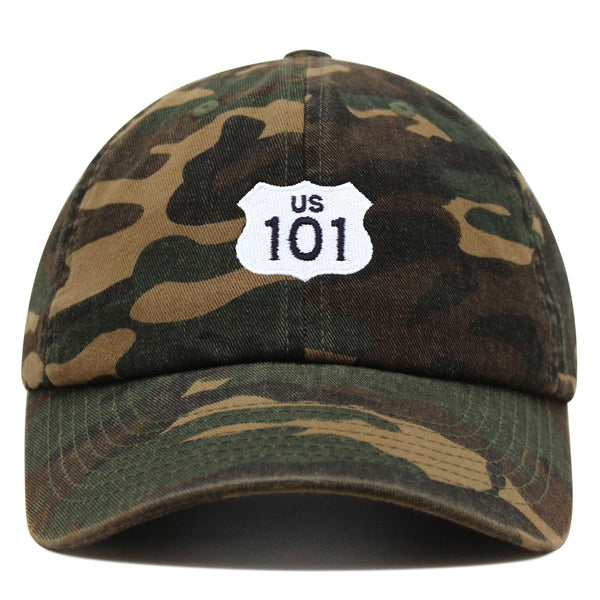 US 101 Freeway Premium Dad Hat Embroidered Cotton Baseball Cap California