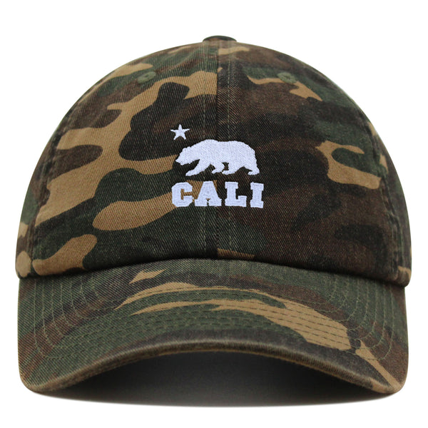 California Bear Premium Dad Hat Embroidered Cotton Baseball Cap West Coast