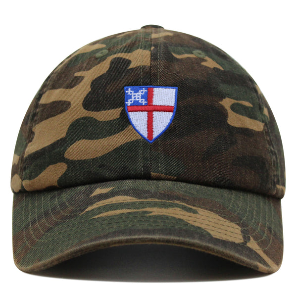 Episcopal Shield Premium Dad Hat Embroidered Cotton Baseball Cap Episcopal Church