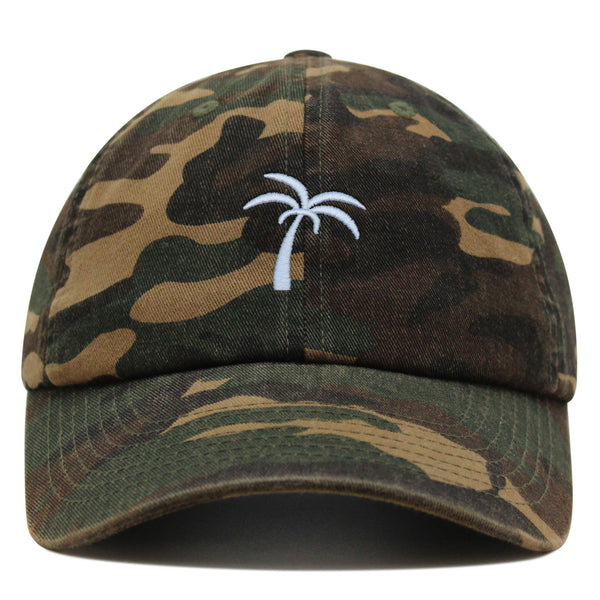 Palm Tree Premium Dad Hat Embroidered Cotton Baseball Cap