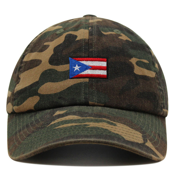 Flag of Puerto Rico Premium Dad Hat Embroidered Cotton Baseball Cap PR