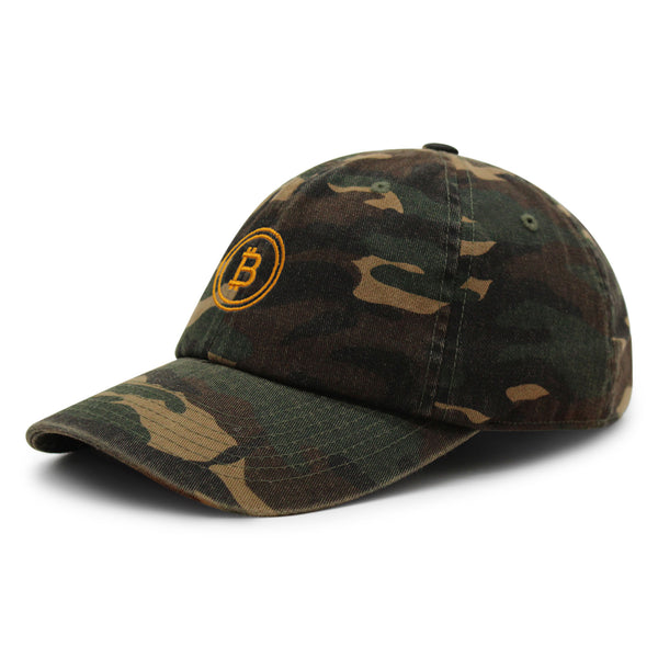 Bitcoin Premium Dad Hat Embroidered Baseball Cap Cryptocurrency