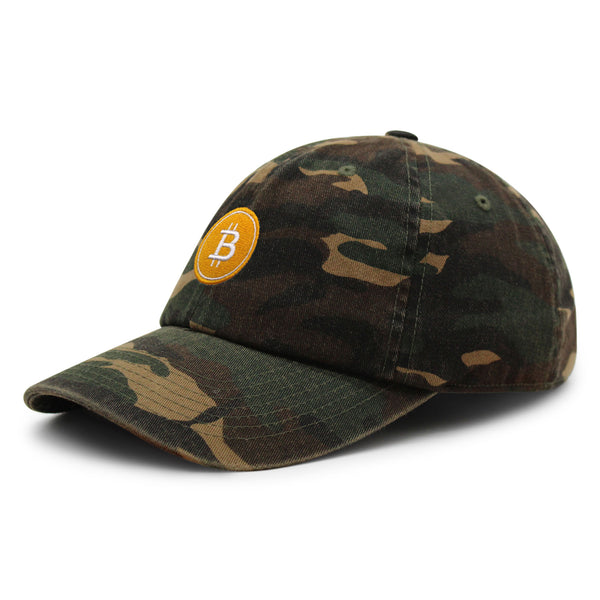 Bitcoin Premium Dad Hat Embroidered Baseball Cap Cryptocurrency Investing